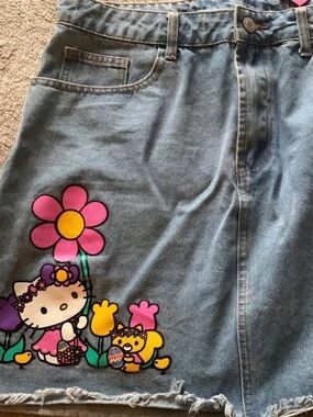 Hello Kitty Denim Skirt